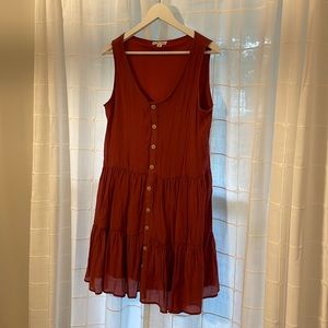 Dress, perfect burnt orange, great for fall color!